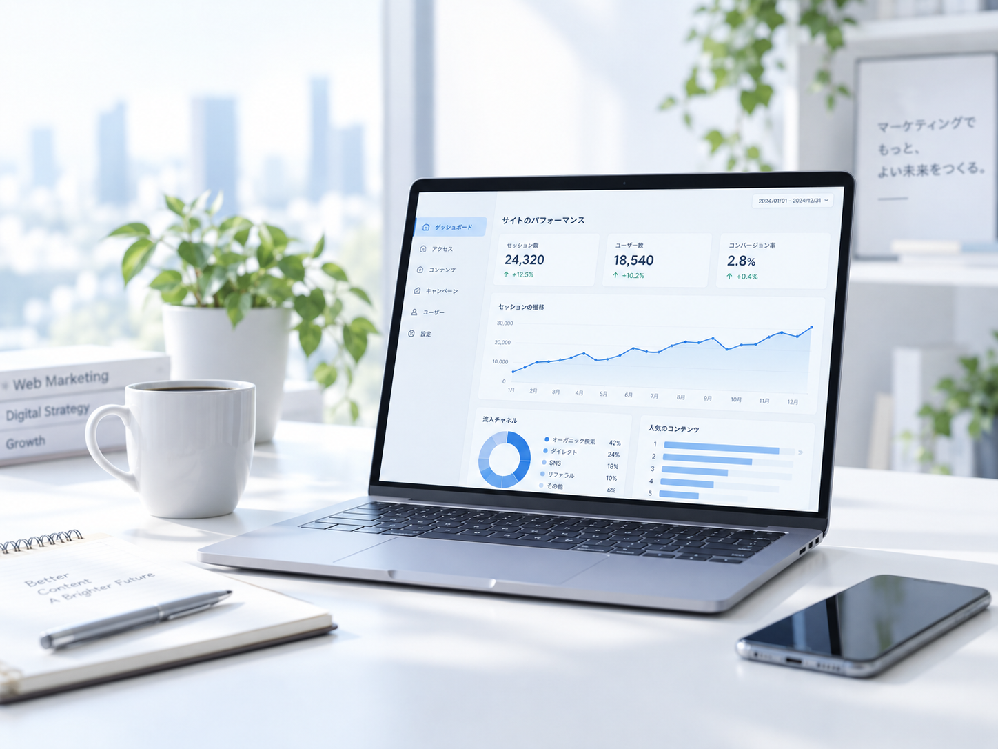 中小企業のWeb集客を支援。Webマーケティングのプロである。